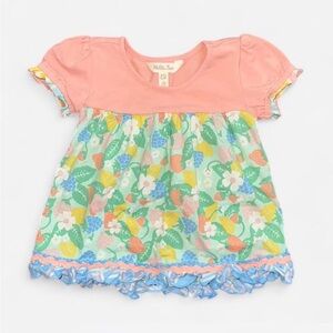 Matilda Jane Peach and Floral Kids Blouse